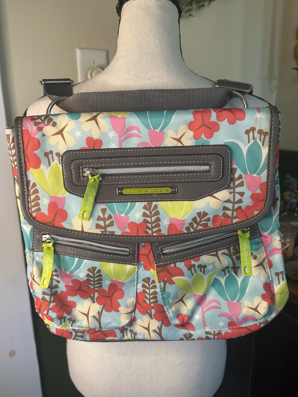 Lily Bloom Floral Print Mini Backpack Purse